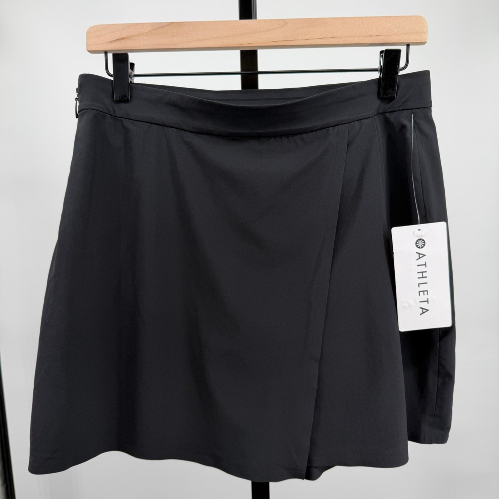 Athleta Planner Skort Active Mini Skirt Black Size 8 NWT Athletic Golf